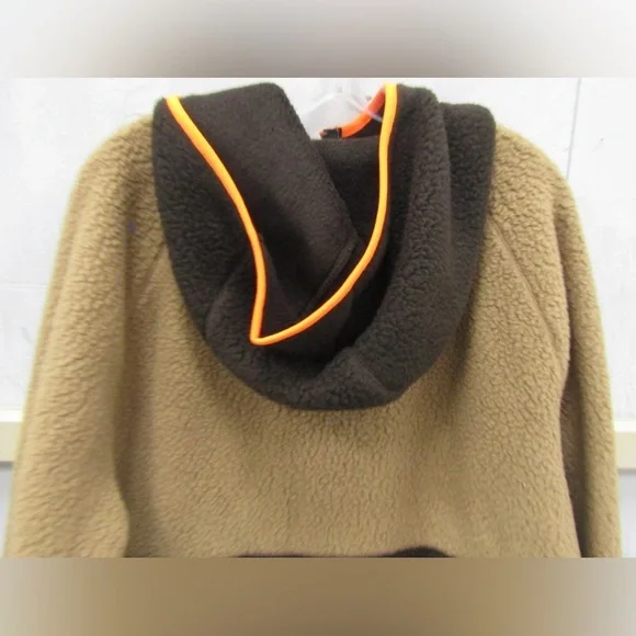 Champion+Todd Snyder Fleece Hoodie Size XL Brown/Orange Half Zip Pullover - Picture 5 of 8